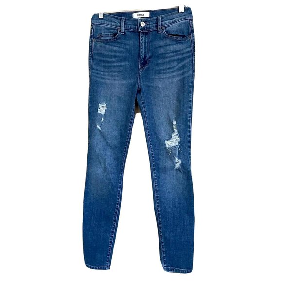 Pistola Distressed Skinny Ankle Jeans Size 28 Stretch Denim - Picture 1 of 7